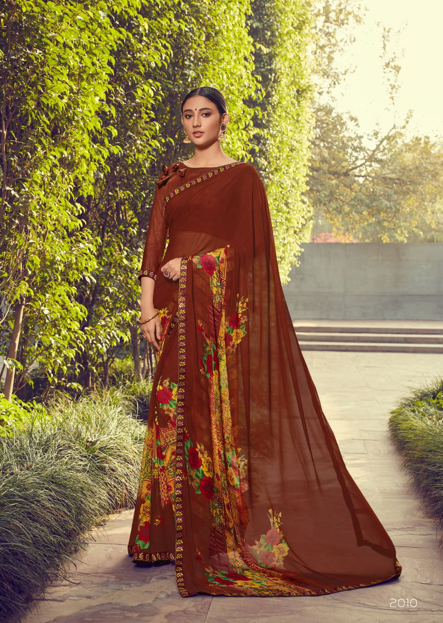 Kashvi Zubaida 2  Latest Fancy Designer Georgette Printed Saree Collection
